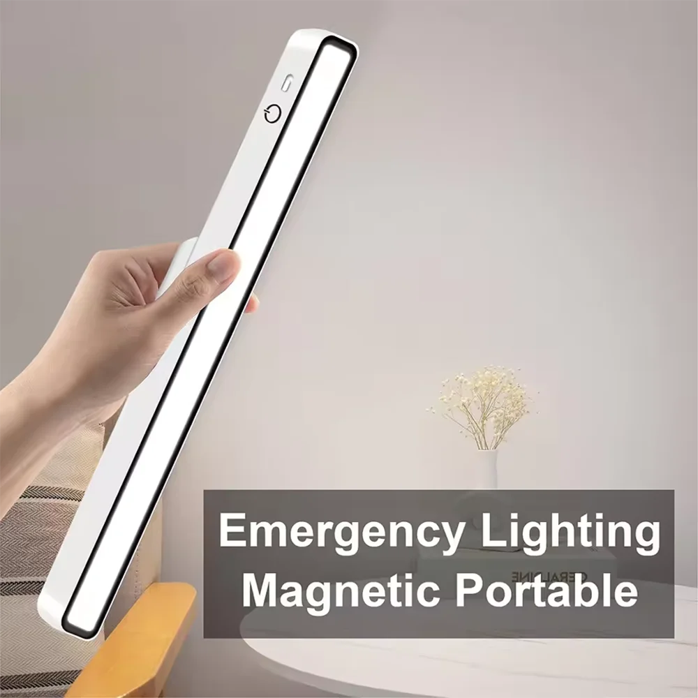 Reading Table Lamp LED USB Rechargeable Light Remote Control Stepless Dimming Table Lamp Hanging Magnetic Bedroom Night Light image 4