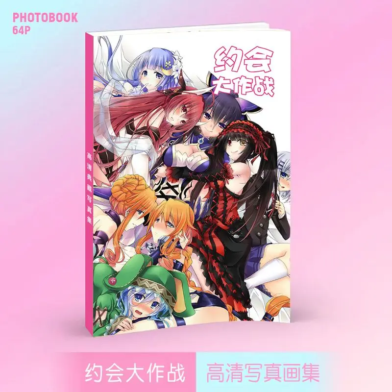 DATE A LIVE Book Art Collection Illustrations Artwork Album Character Role photos Manhwa Comic Cartoon 14x21cm 64 Page