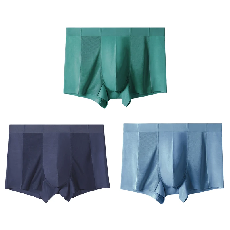 

3PCS Modal underwear men's seamless comfortable antibacterial boys boxer shorts sport Breathable cool boxer shorts