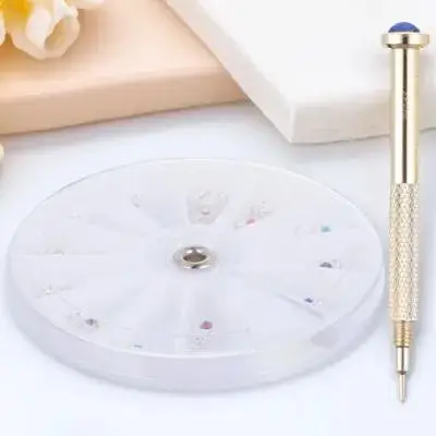 مجموعة سحرية متدلية للأظافر مكونة من 24 قطعة، خفيفة الوزن ومحمولة مع أداة حفر يدوية لملحقات تزيين فن الأظافر الجميلة #6