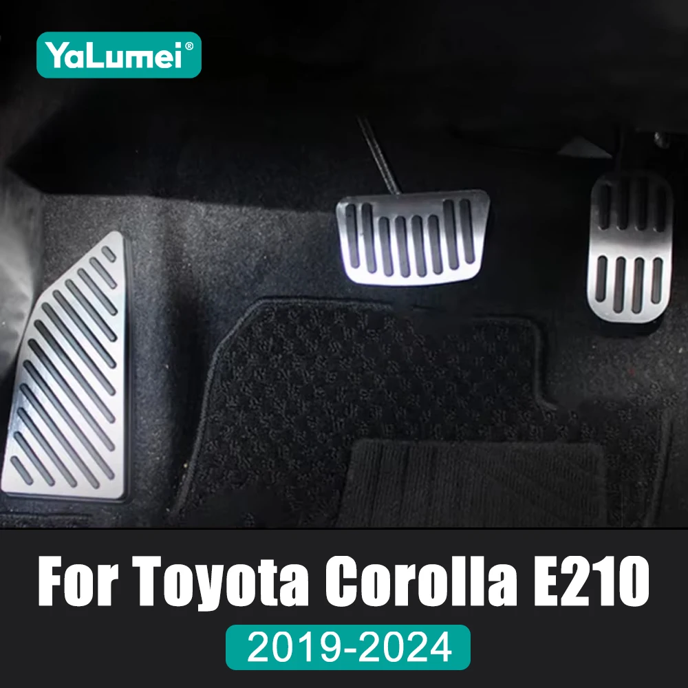 For Toyota Corolla E210 2019 2020 2021 2022 2023 2024 Hybrid Car Accelerator Gas Brake Pedals Footrest Pedal Cover Non-Slip Pads