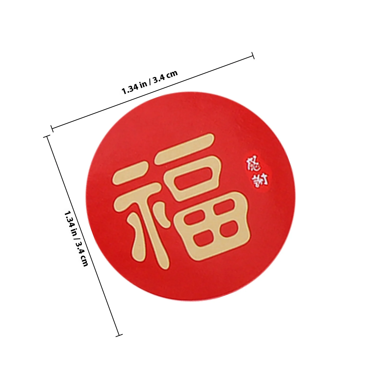 5 Sheets Chinese New Year Stickers Festive Fu Design Self-Adhesive Labels for Gift Box Sealing Envelopes Dessert Tables Holiday