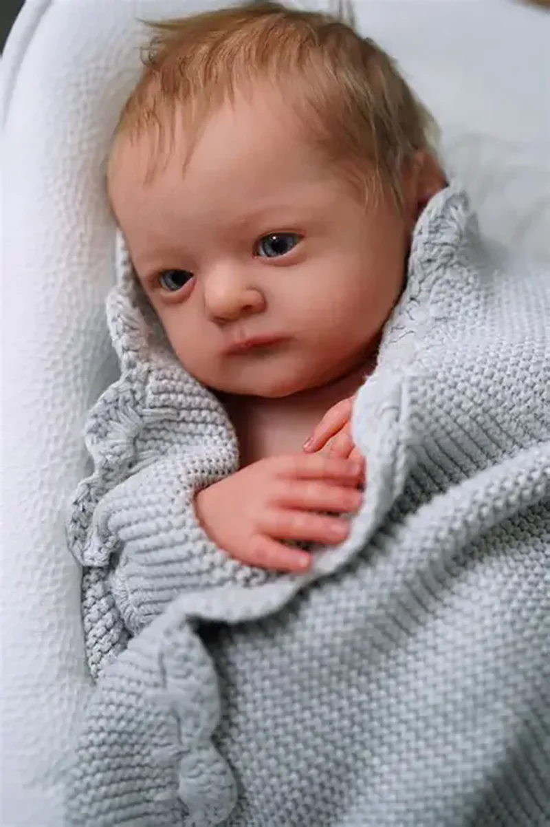 19インチ ベラ リボーンドールキット 未完成 未塗装 ブランク DIYドールパーツ 布製ボディとランダムアイ コレクタブルアートドール