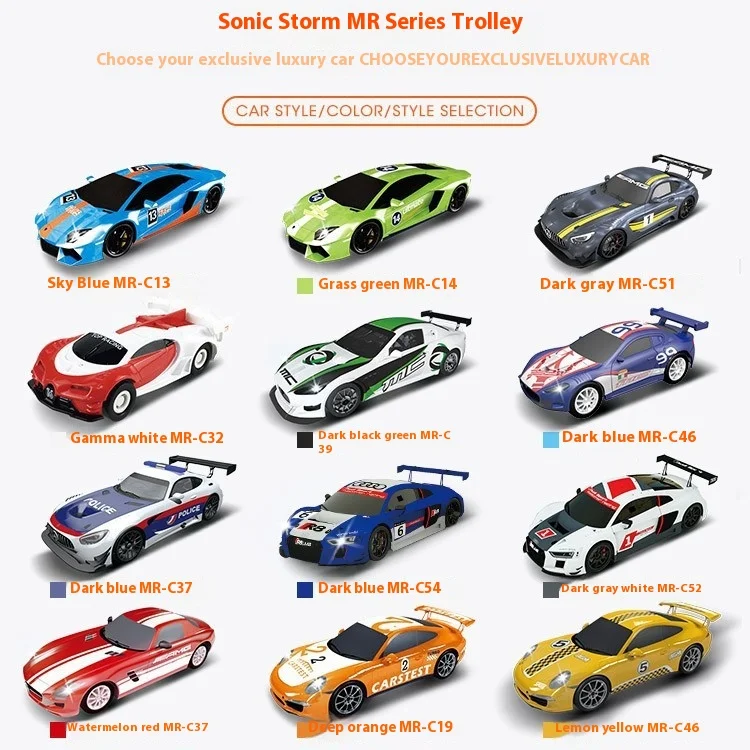 Sonic Storm Children'S Toy Remote Controlled Track Racing Boy'S Track Electric High Speed Competitive Extreme Roller Coaster