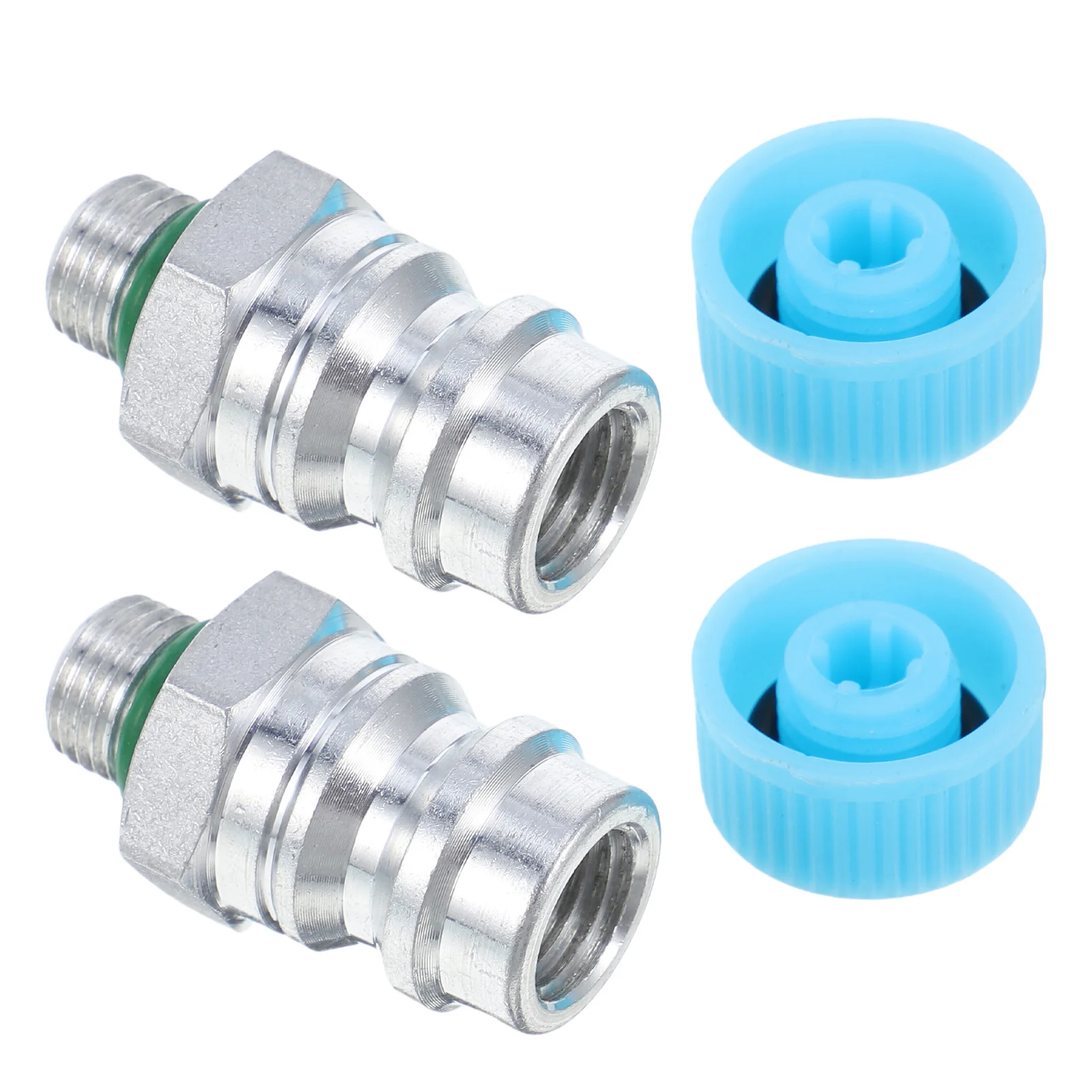 

2Pcs Universal Fitment Automotive Ac Valve Core Durable Aluminum Quick Release High Pressure Filling Adapter Repair Tool