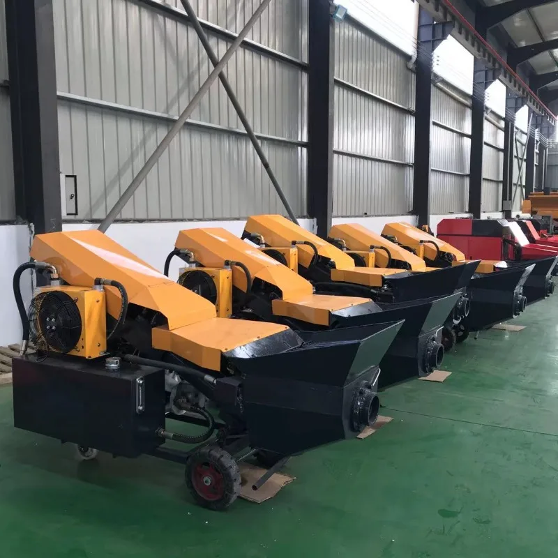 Concrete transfer pump, large particle fine stone mortar cement secondary structural column pumpc