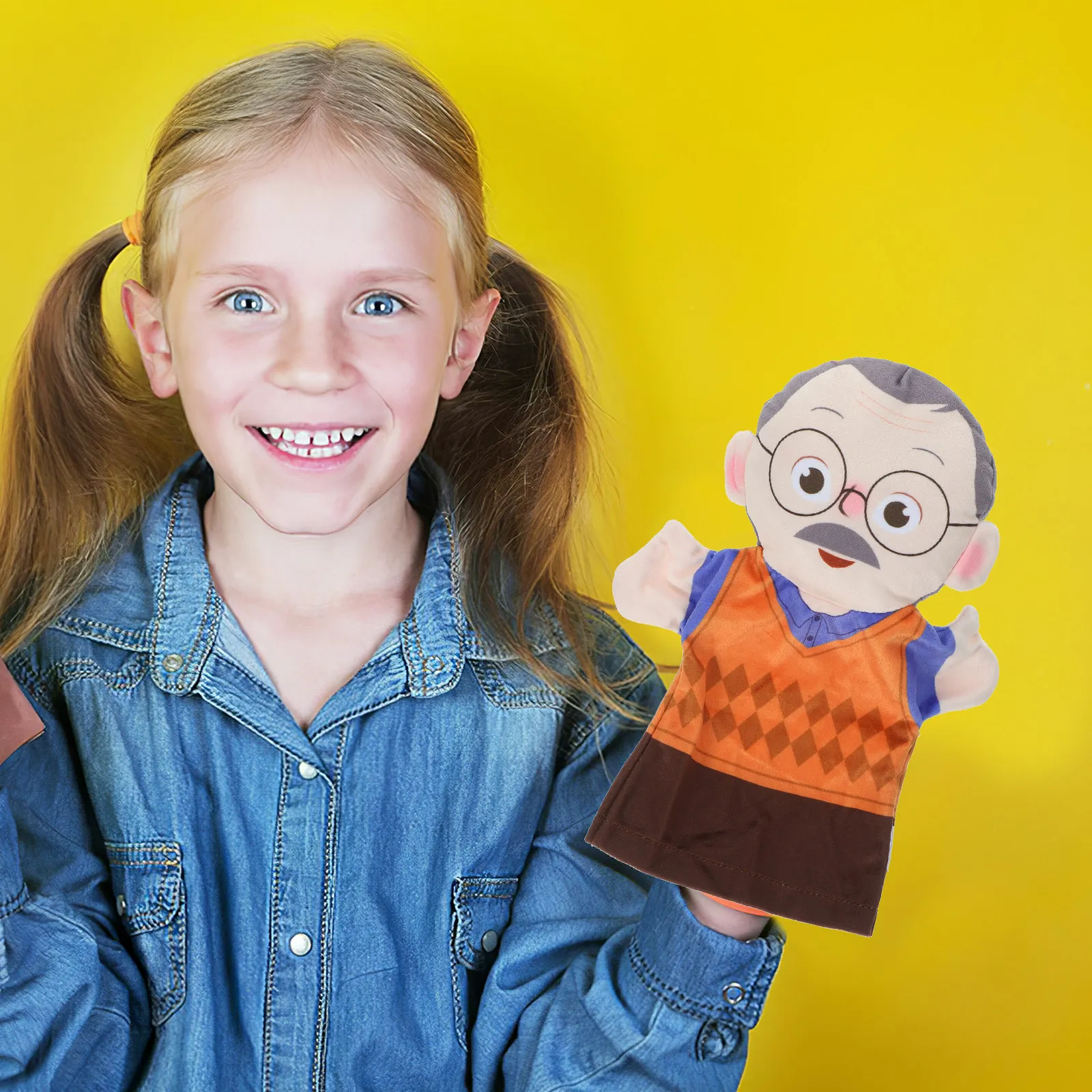 

Story Hand Puppets Soft PP Cotton Safe Material Educational DIY Hand Puppets for Parent Child Interaction Creative Imaginative