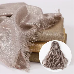 Fashion Glitter Hijab Cotton Scarf Wraps Autumn Headscarf Shawls Muslim scarf for women Shimmer Fringe Scarves Instant hijab