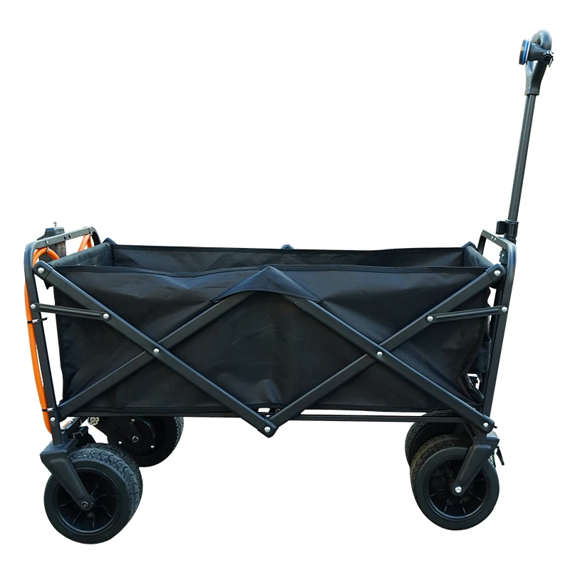 2024 Foldable Hand cart Collapsible Utility Folding Trolley Cart made in China beach wagon