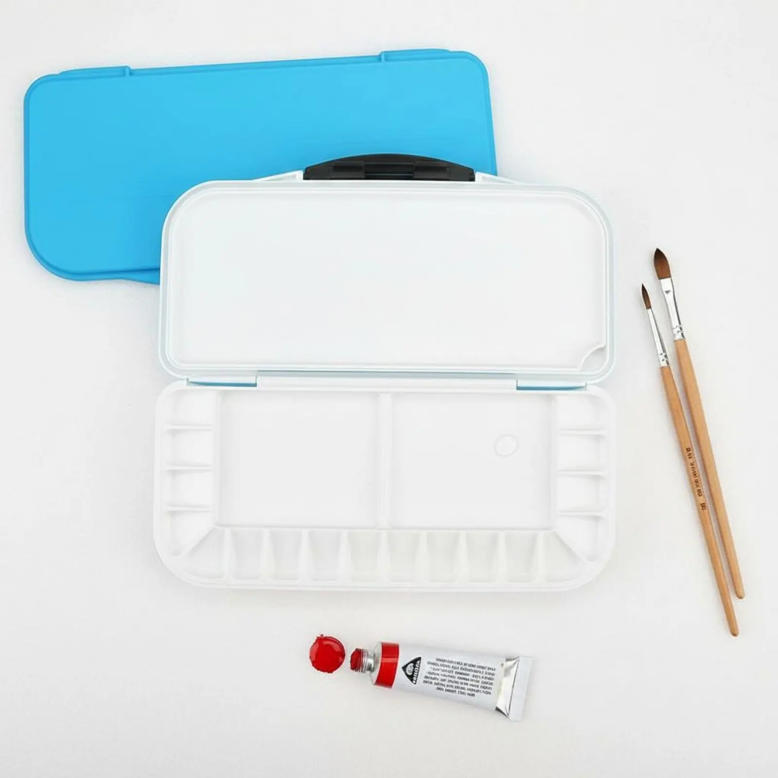 18ウェル気密パレット、お手入れ簡単、気密水彩パレット、密閉型絵具収納ケース、絵具を湿潤状態に保ちます。
