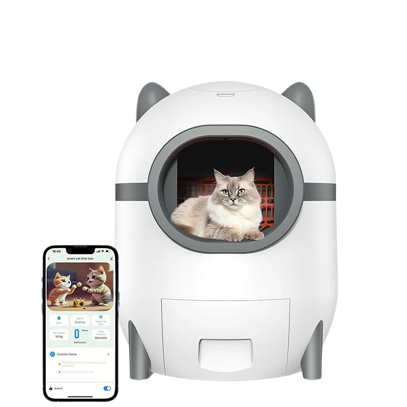 

Automatic Smart Cat Litter Box Self Cleaning Fully Enclosed Cute Large Pet Toilet Litter Tray Arenero Gato Grande Cat Supplies