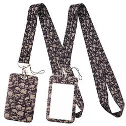 LB3033 Skull Lanyard Card Holder Student Hanging Neck Phone Lanyard Badge Subway Access Card Holder Accessories Kids Key Ring
