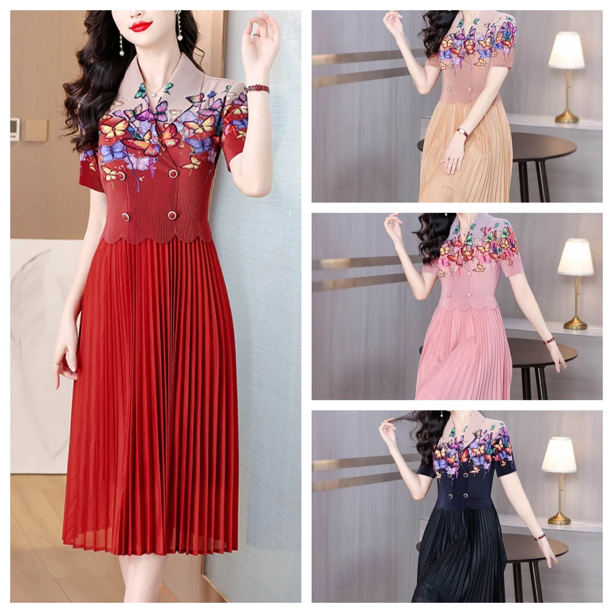 Miyake Pleated Dres… - image