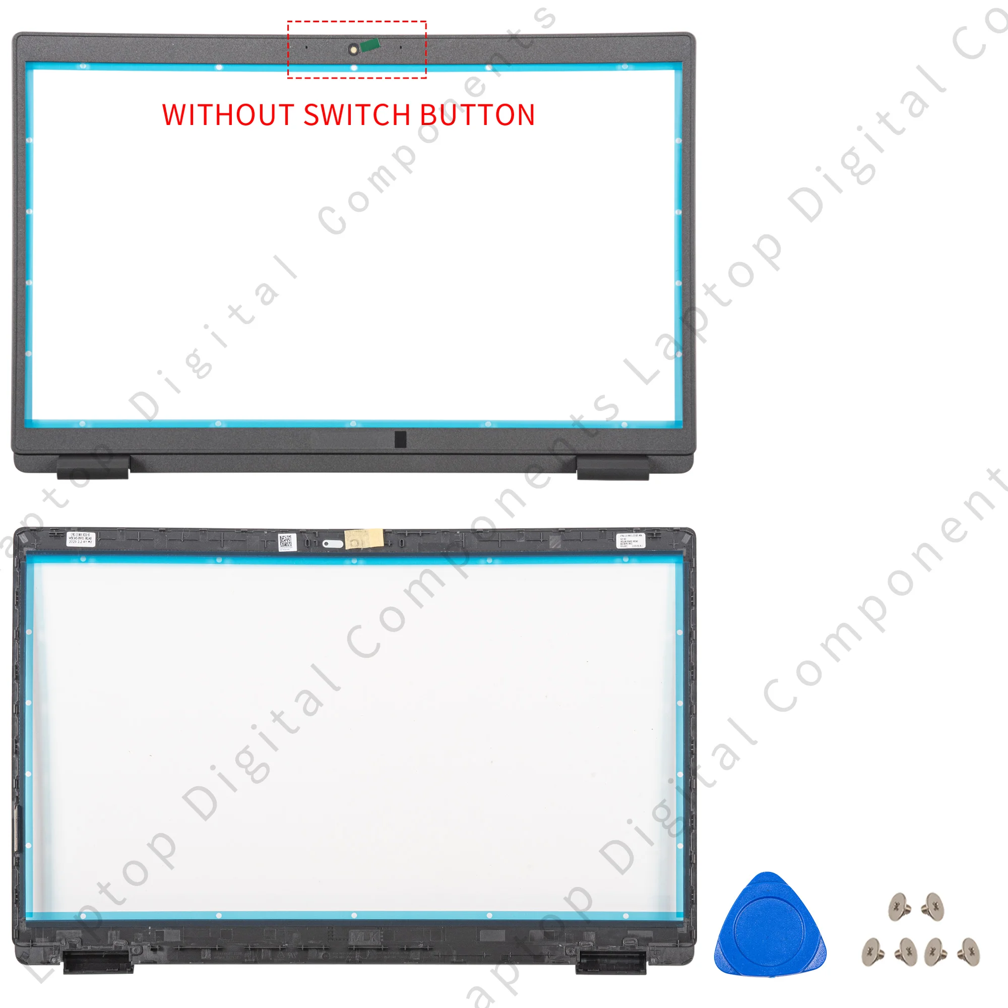 

NEW For Latitude 3520 E3520 Plastic LCD Back Cover Screen Back Cover Top Case Front Bezel Hinges Upper Lower 15.6Inch