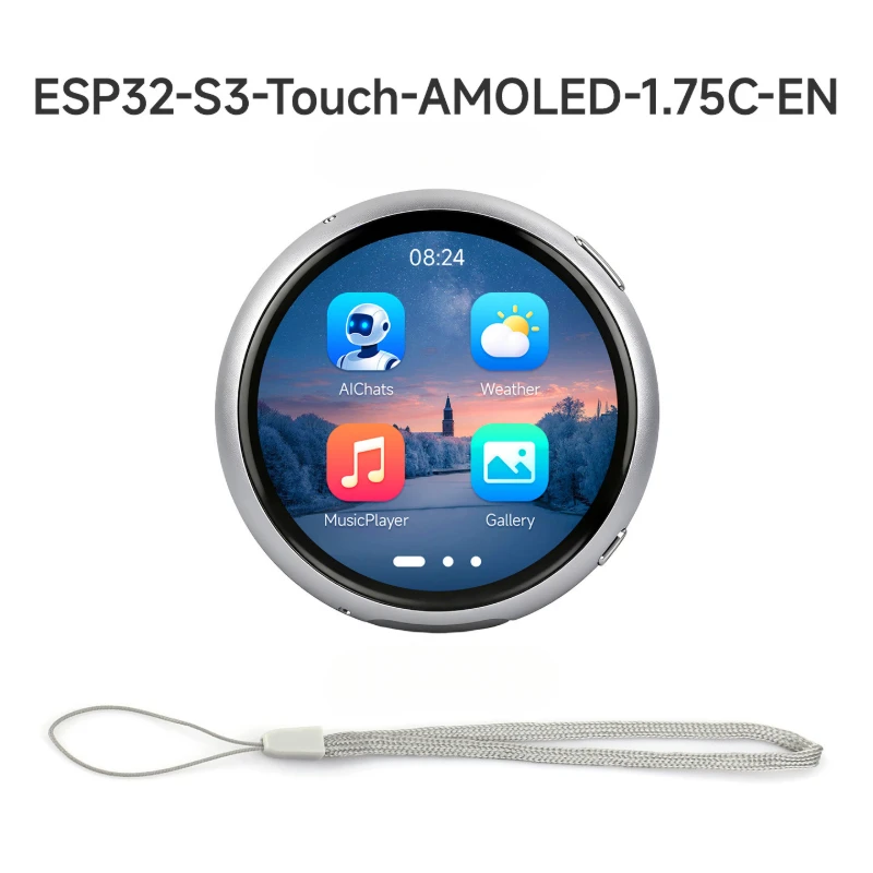waveshare-esp32-s3-touch-amoled-carte-de-developpement-avec-ecran-tactile-amoled-rond-de-175-pouce-466x466-boitier-en-aluminium-cnc
