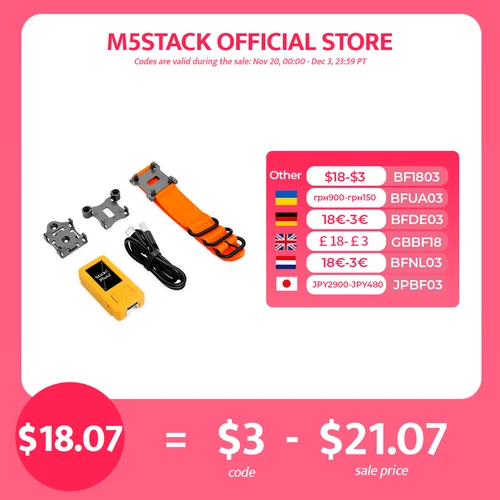 M5Stack Oficial M5StickC PLUS2 con Accesorios de Reloj ESP32-PICO-V3-02 Mini Kit de Desarrollo IoT Controlador BLE y WiFi IoT