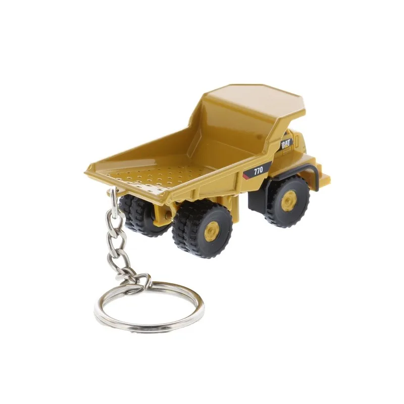 20pcs Excavator D8T 770 Loader 950M Excavator Tip Truck Diecast Mini Engineering Keychain Bulldozer Alloy