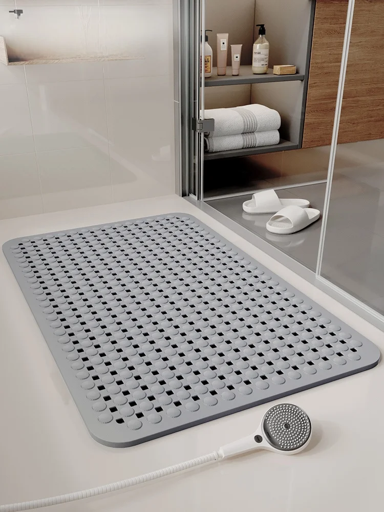 

Batoom Anti-Slip Mat ower Bath Floor Mat Toilet Anti-Fall Pad Home Use Rug Square ape Simple Sle hine Weaved