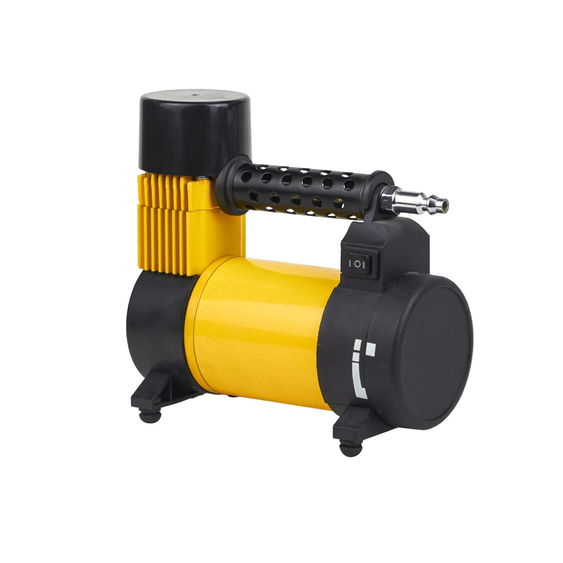 Large motor car tire refiller cylinder, metal vehicle air pump