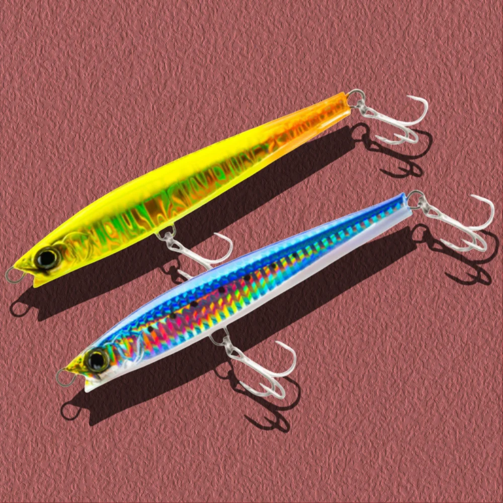 Señuelo de Pesca Tipo Stickbait, Sin Labio, 110mm 47.5g, Señuelo Artificial para Agua Salada, Yo-zuri Hydro Monster Shot