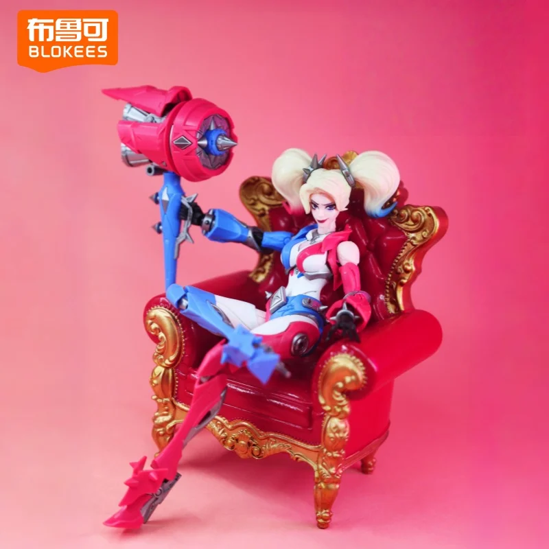 In Stock Original Blokees Champion Class Series Harley Quinn Joint Movable Figure Scale 1/12 Model Toys High Quality Model Gifts
