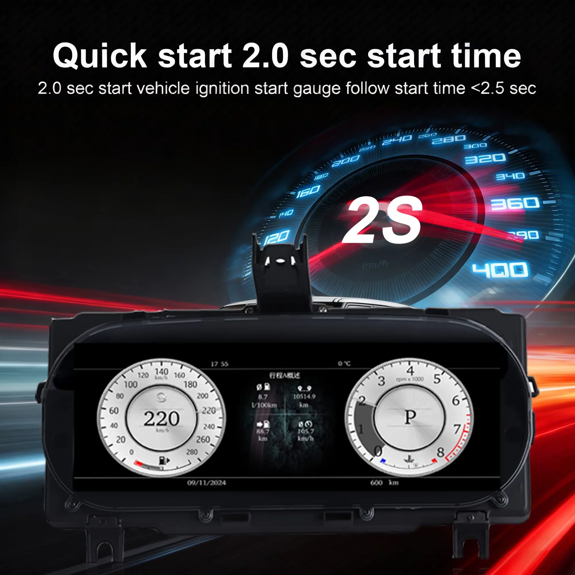 

Цифровая приборная панель rr для Land Rover Discovery Sport 2015-2019, Linux LCD дисплей, экран приборной панели, виртуальный кокпит