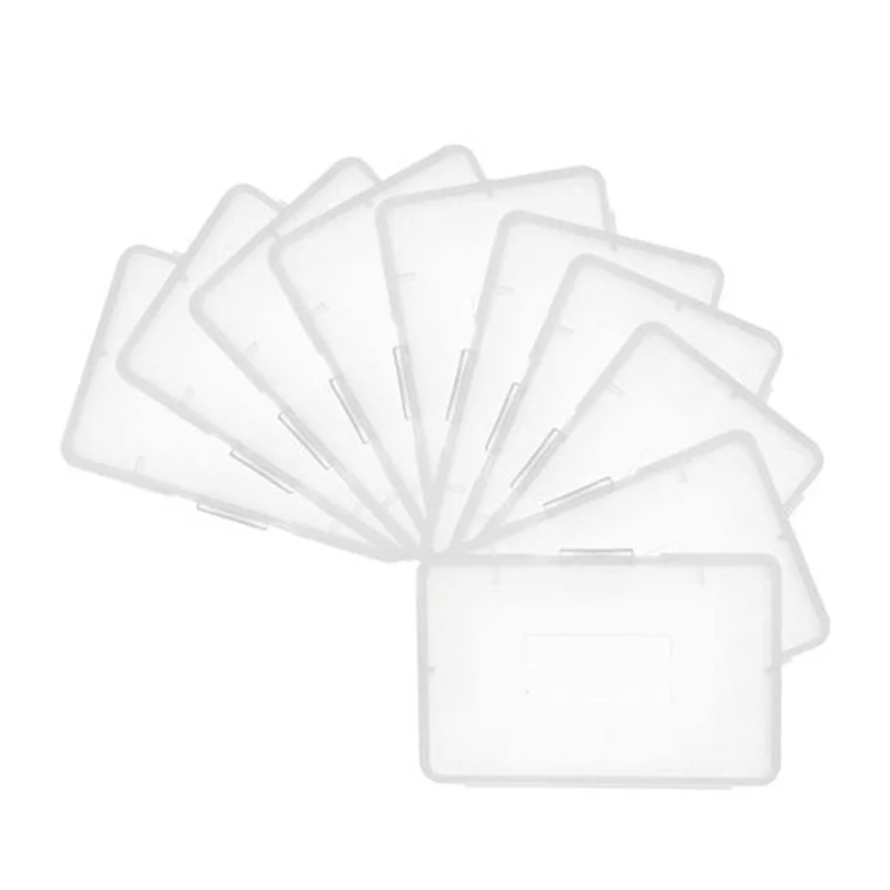 ABGI-For Game Boy Advance GBA حافظة واقية 10 قطعة مضادة للغبار صندوق تخزين بطاقة خرطوشة الألعاب الشفافة