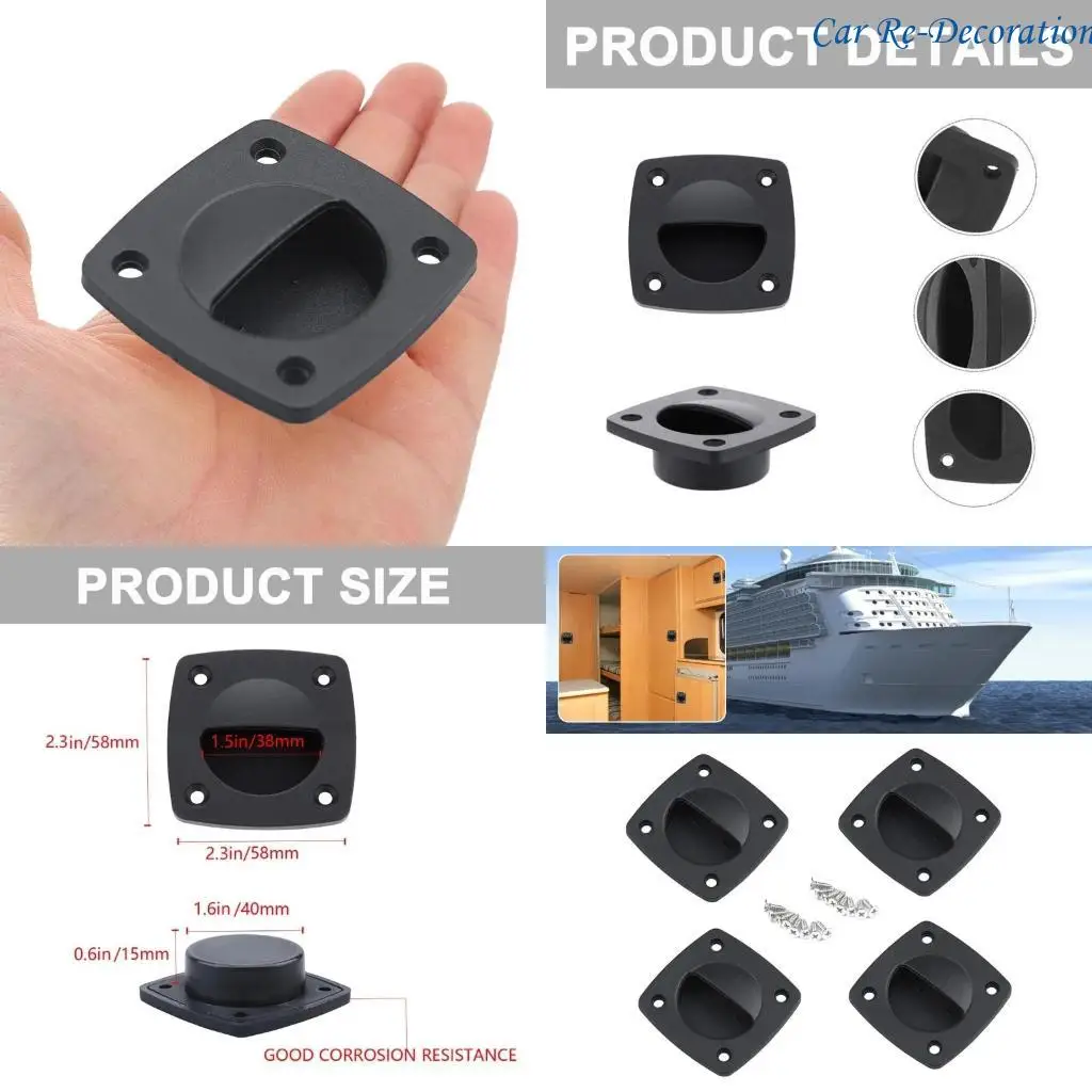 

R58D 4PCS Анти коррозионные нейлоновые людные люки обрабатывают простые установки для морских ремесел