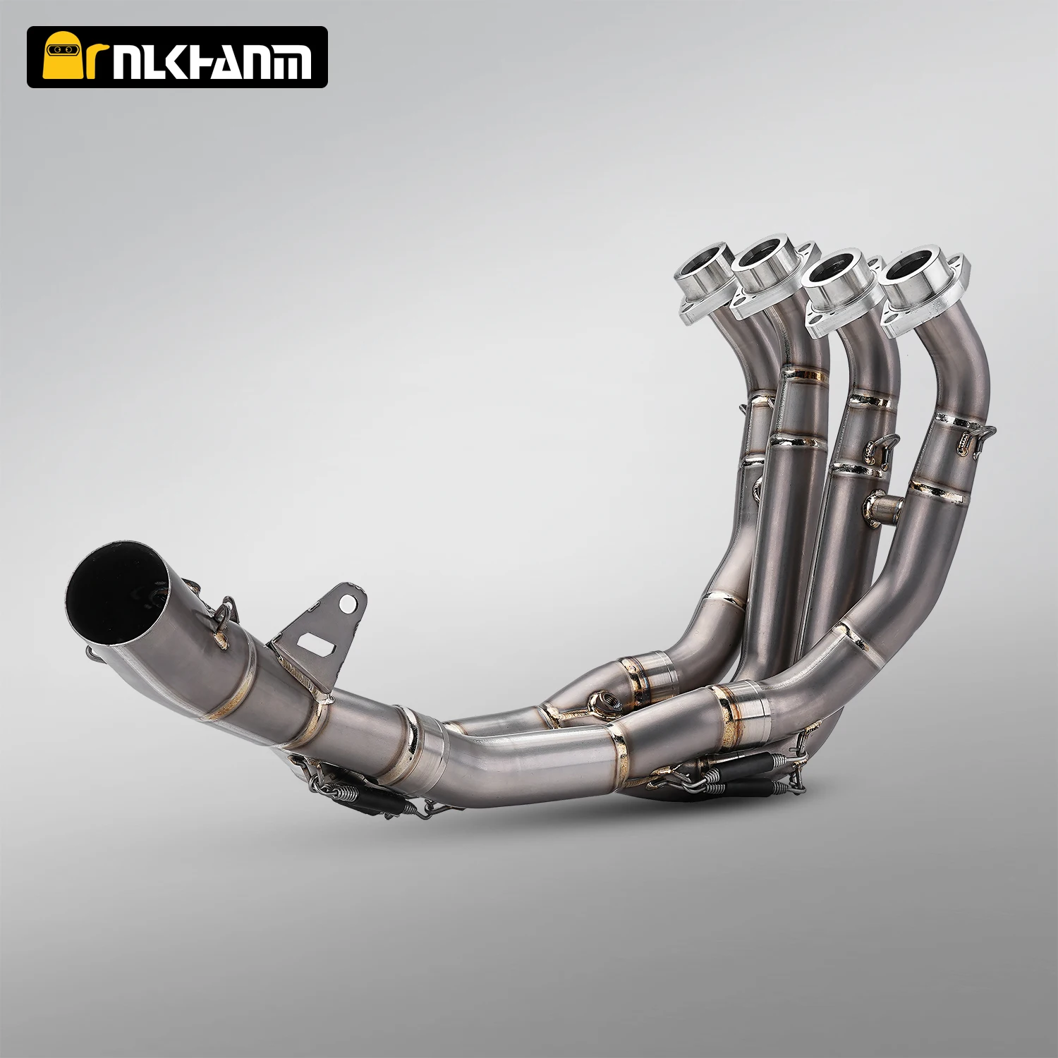 

Slip on Motorcycle Exhaust Tips Front Pipe Full Systems Ti.alloy Motocross Connect Tube Link 59mm For R6 2006-2024 Years