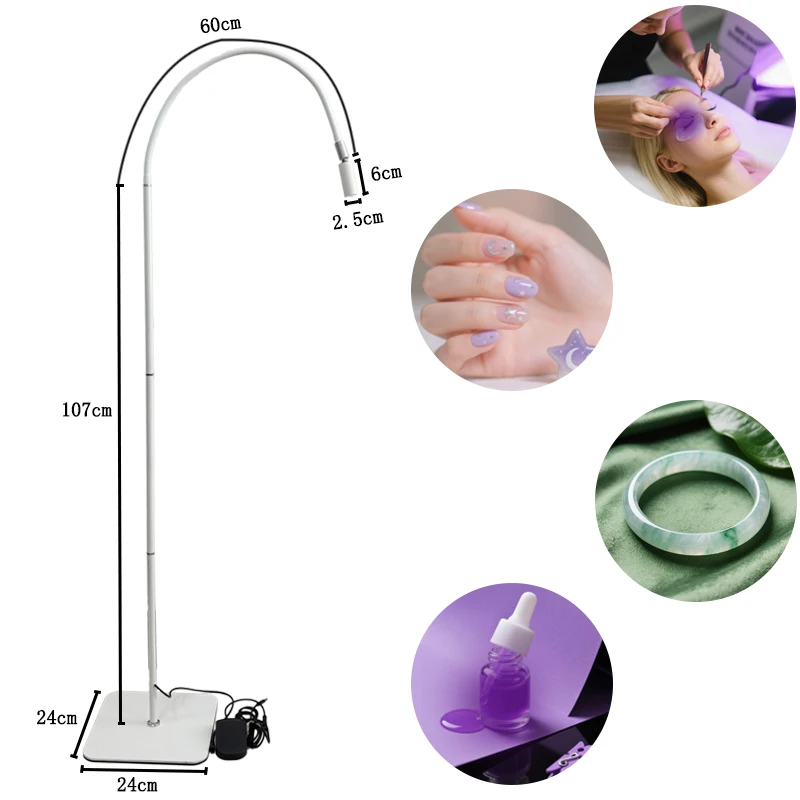 مصباح معالجة UVLED عالي الطاقة مناسب للتجميل، رموش فنية للأظافر، رموش صناعية، تطعيم مفتاح القدم الصامت، مصباح أرضي 5 وات #5