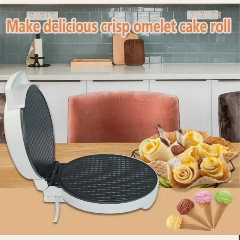 egg roll machine ice cream reel machine / ice cream machine / breakfast machine children home commercial egg waffle maker