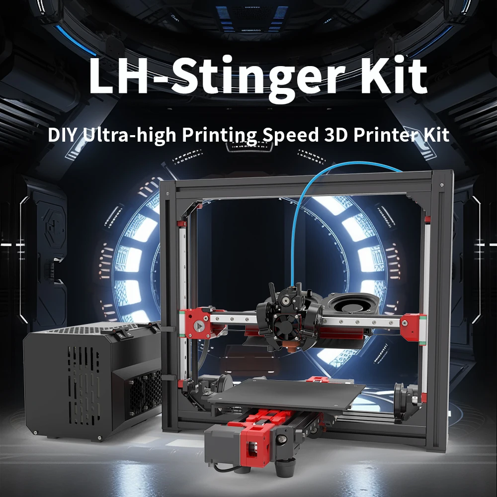 LH Stinger 3D Printer with Upgraded CNC Sherpa mini Dragon Hotend High Performance Speed and Precision 3D Printer