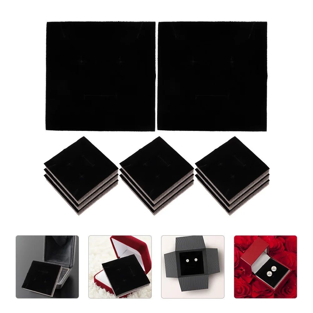 20 Pcs Jewelry Organizer Inserts Box Ear Stud Sponge Lining for Boxes Ring Display Foam Pad The