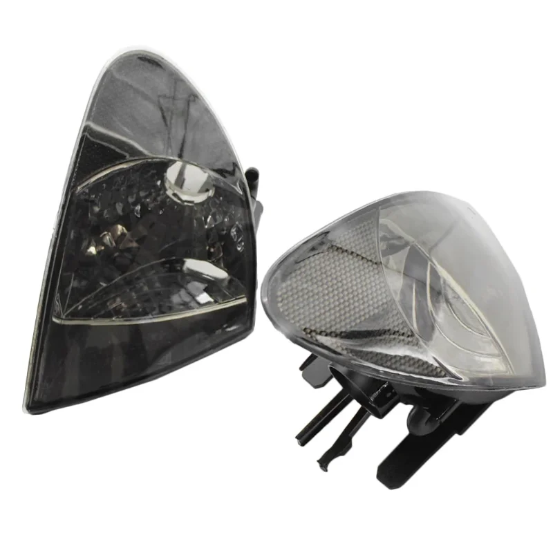 2Pcs 63136902765 63136902766 Smoked Amber Clear For BMW 3 Series E46 4 Door 1998-2001 Headlight Corner Light Housing