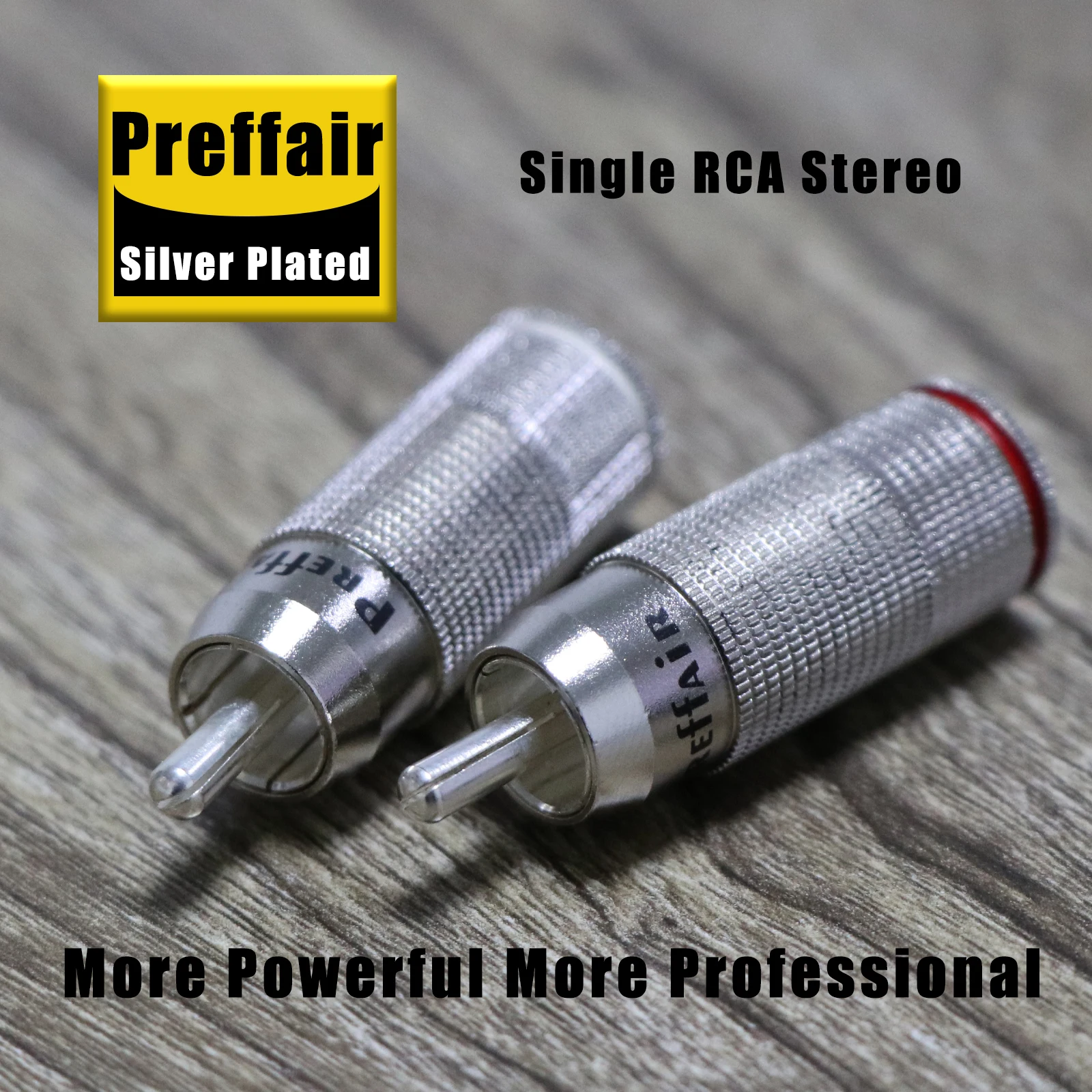 4 Stück HiFi Audio Versilberter RCA-Lotus-Stecker RCA-Stecker Signalleitungsanschluss 6mm – Detail 5