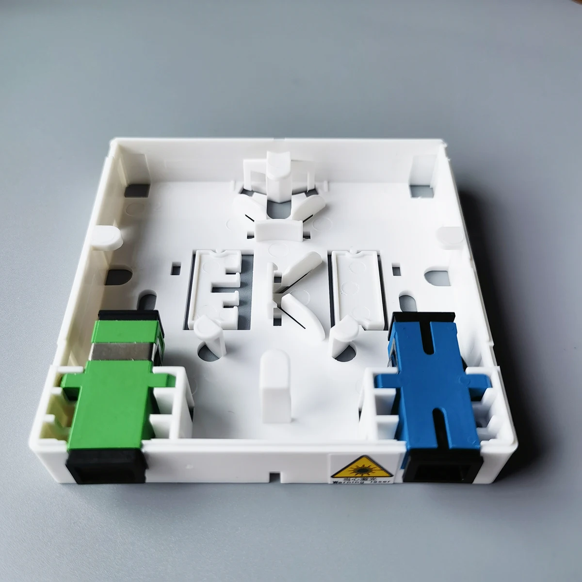 Glasvezelpaneel Optische terminal Wandmontage Aansluitdoos Netwerkkabelaansluiting SC Vezelcombinatie 86-informatie