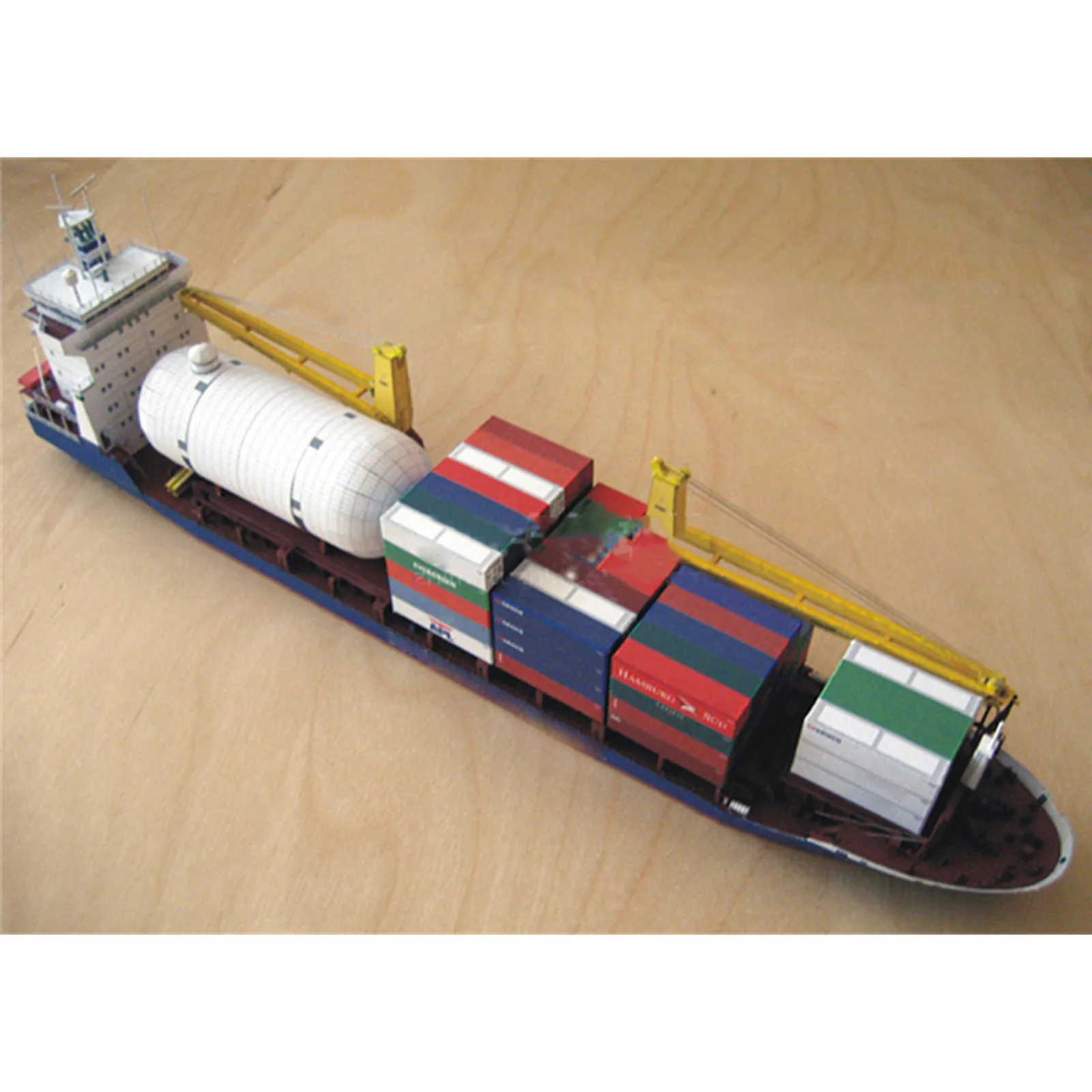 1/400 Scale ภาษาโปลิชคํา Gdansk Cargo เรือรุ่นกระดาษชุดเครื่องประดับประกอบชุด DIY ทําด้วยมือของเล่นปริศนาสําหรับ Diorama