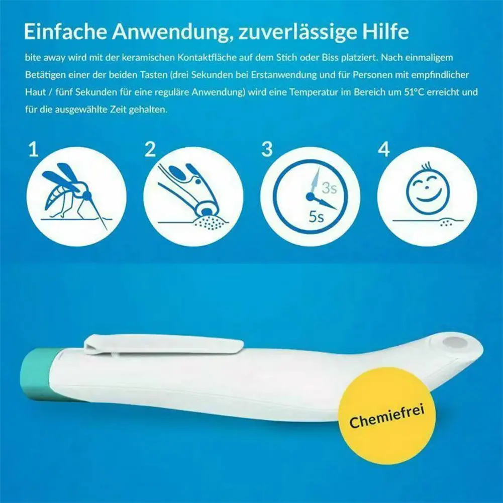 1 szt. Przenośny elektroniczny długopis przeciwświądowy przypiekający ból i obrzęk moskitary swędzenie podrażnienie owad długopis przeciw ugryzieniu