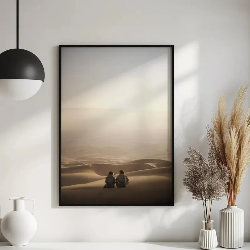 Minimalist Movie Dune Series Movie Poster Vintage Sci-Fi Film Canvas Painting Cinematic Wall Art for Living Room Home Decor Gift