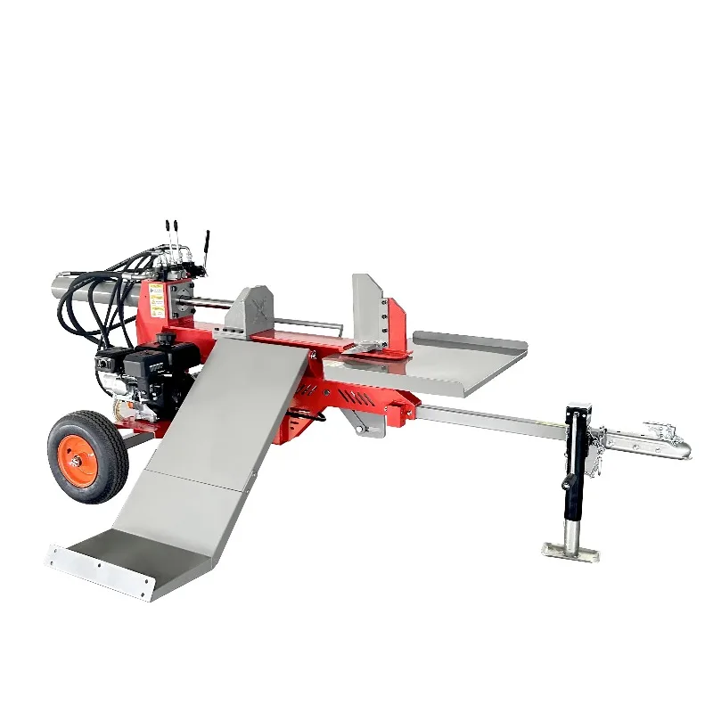 35 ton small fast log cutter, firewood processor separator, forestry machinery with elevator