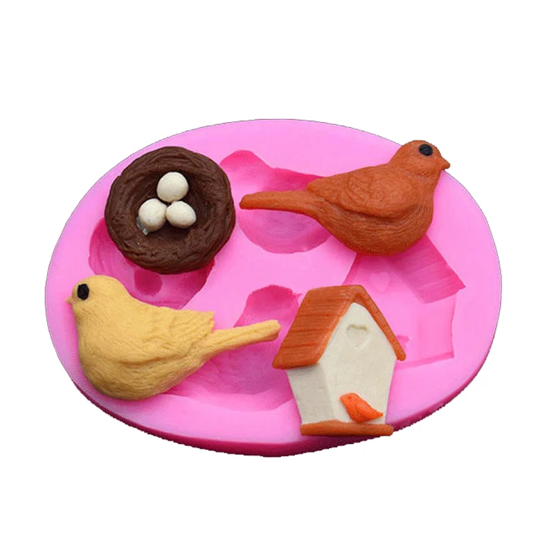 Heart Peace Birds Cooking Tools Cake Decorating Silicone Mold For Baking Of Kitchen Accessories Fondant Mug Sugar Craft