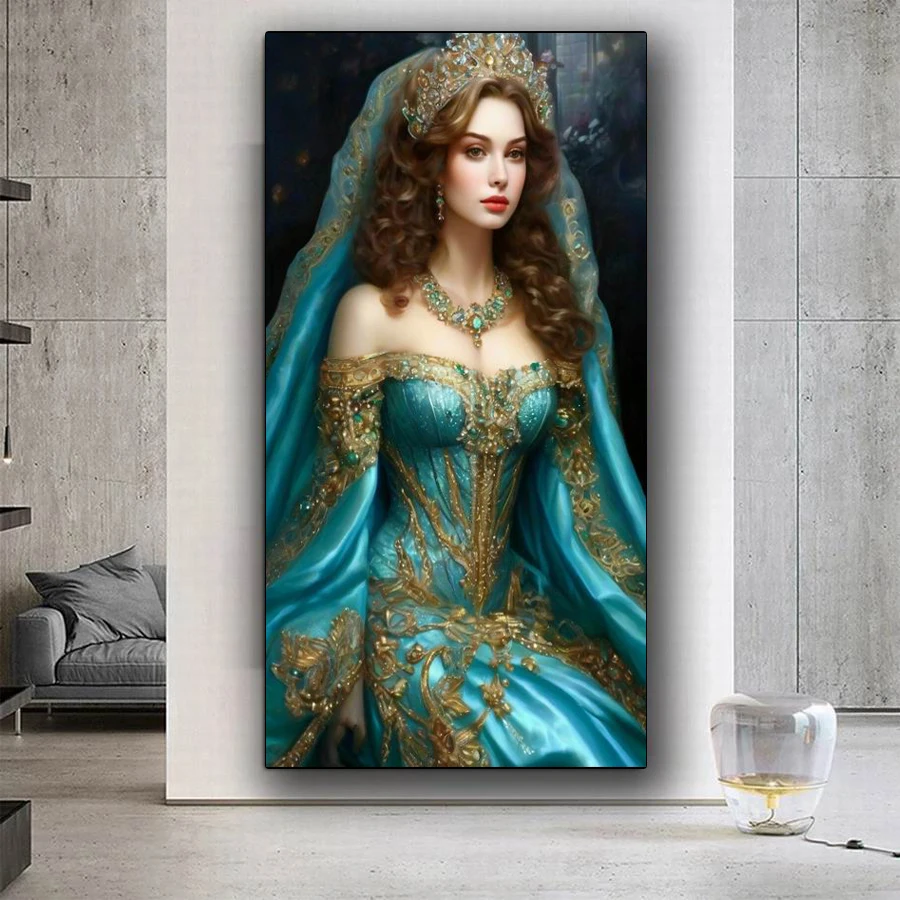 Elegant Goddess New Diamond Painting Large Size Woman Diy Full Mosaic Embroidery Queen Picture Jewellery Cross Stitch Kits