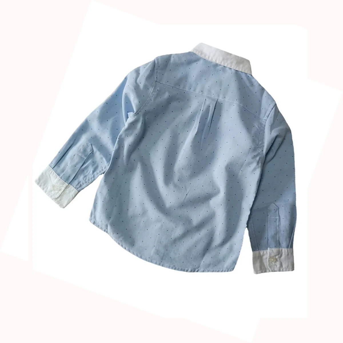Kids shirt for boys clothes 2 to 10 years Oxford fabric dot printing sping autumn new children tops 6Y