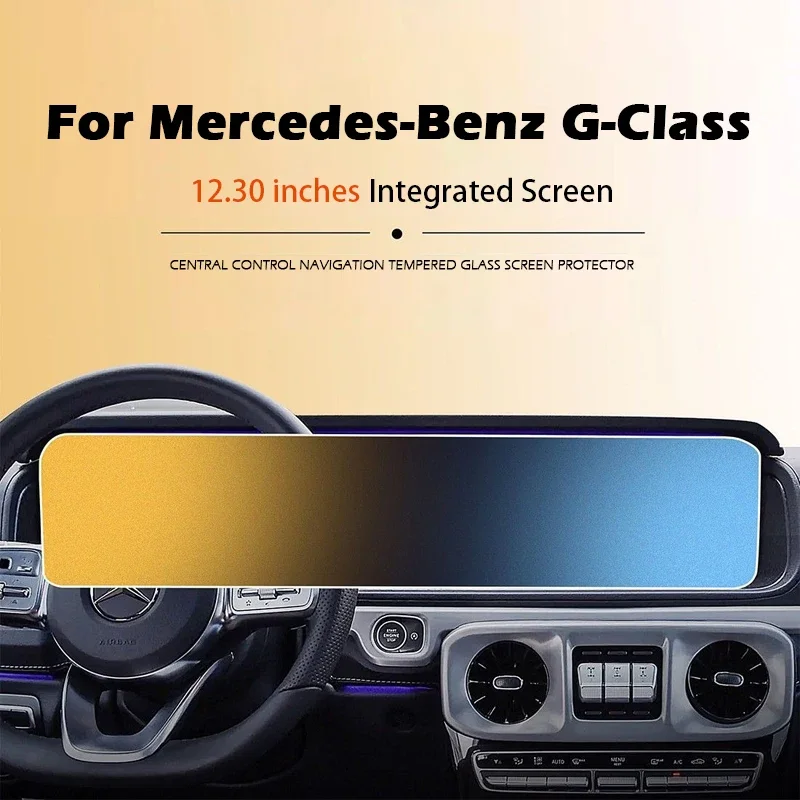 

For Mercedes-Benz G-Class G500 W463 W465 AMG G63 Car Navigation Display Tempered Glass Screen Protector Interior Accessories