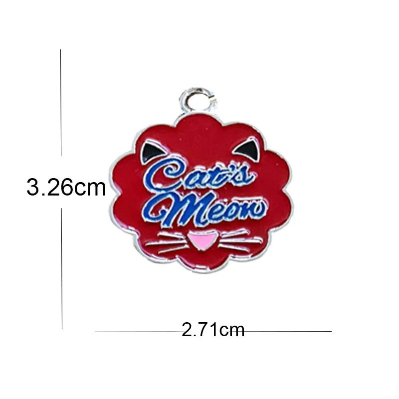 Personalized Cat ID Tag Customized Cute Collar Accessories Engraved Necklace Engraved Cat\'s Meon Name Products Pet Supplies