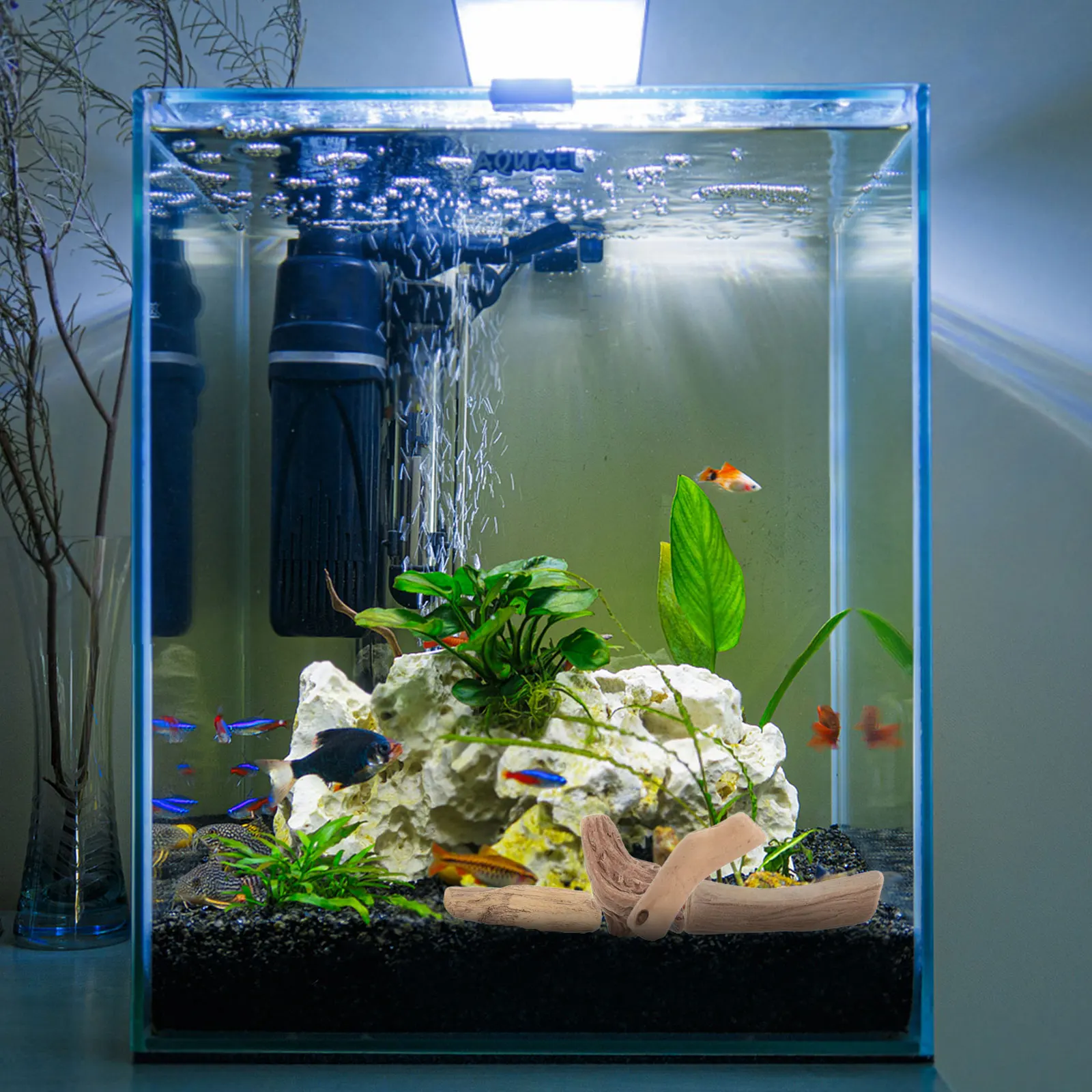 

20pcs Natural Driftwood Pieces 3-20Cm For Home Wedding Vase Centerpieces Diy Crafts Aquarium Terrarium Decor Wood Blocks