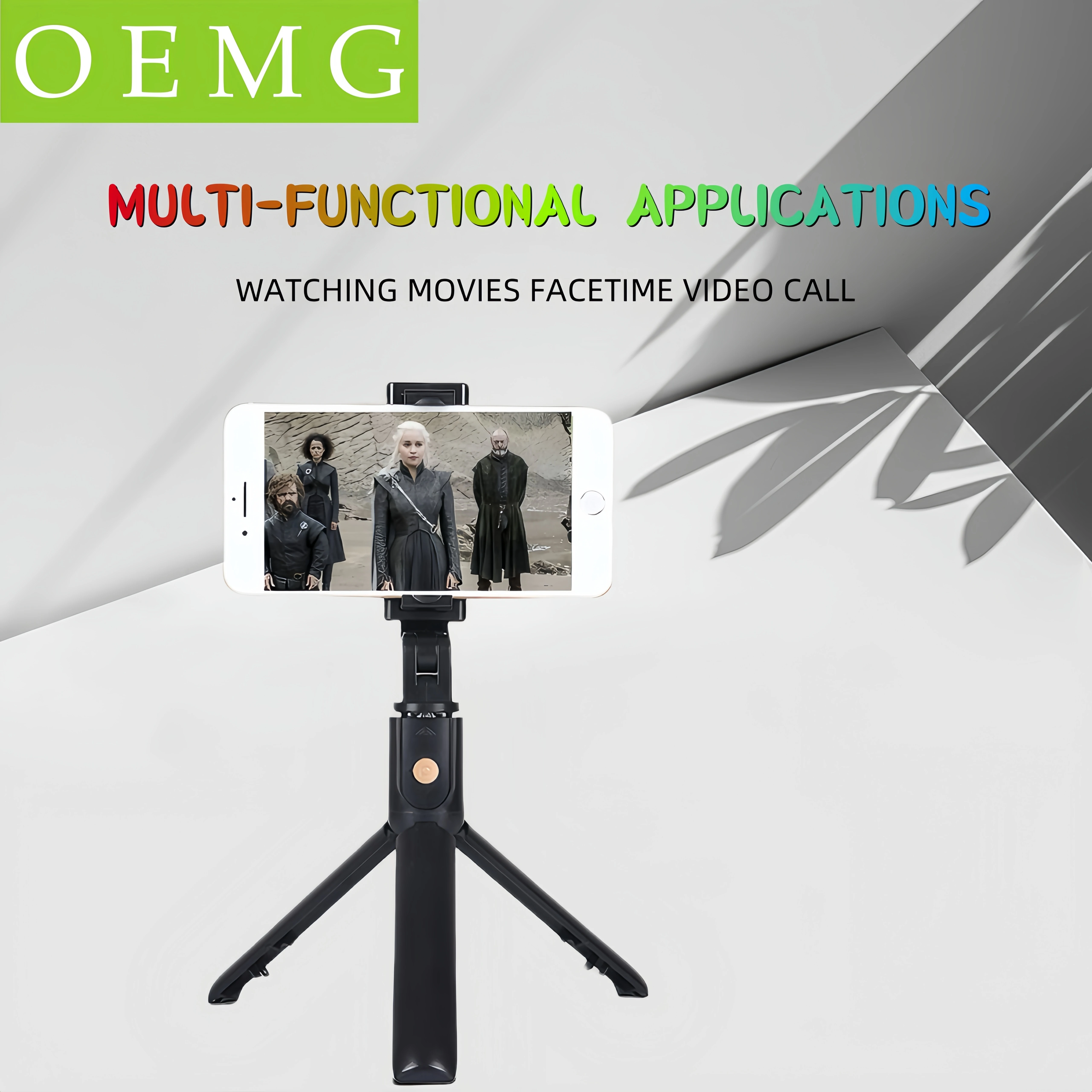 

Folding tripod remote control selfie stick with a Bluetooth fashion appearance is suitable for concerts, live broadcasts