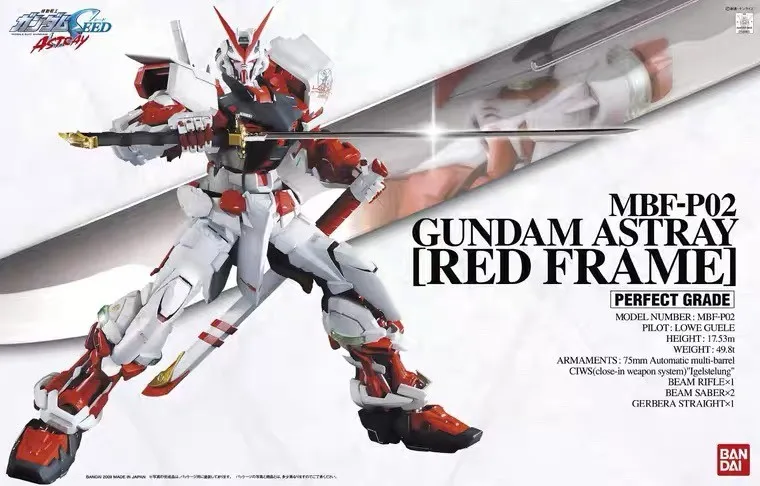 [In Stock] Bandai  PG 1/60 MBF-P02 RED FRAME ASTRAY Gundam Assembly model