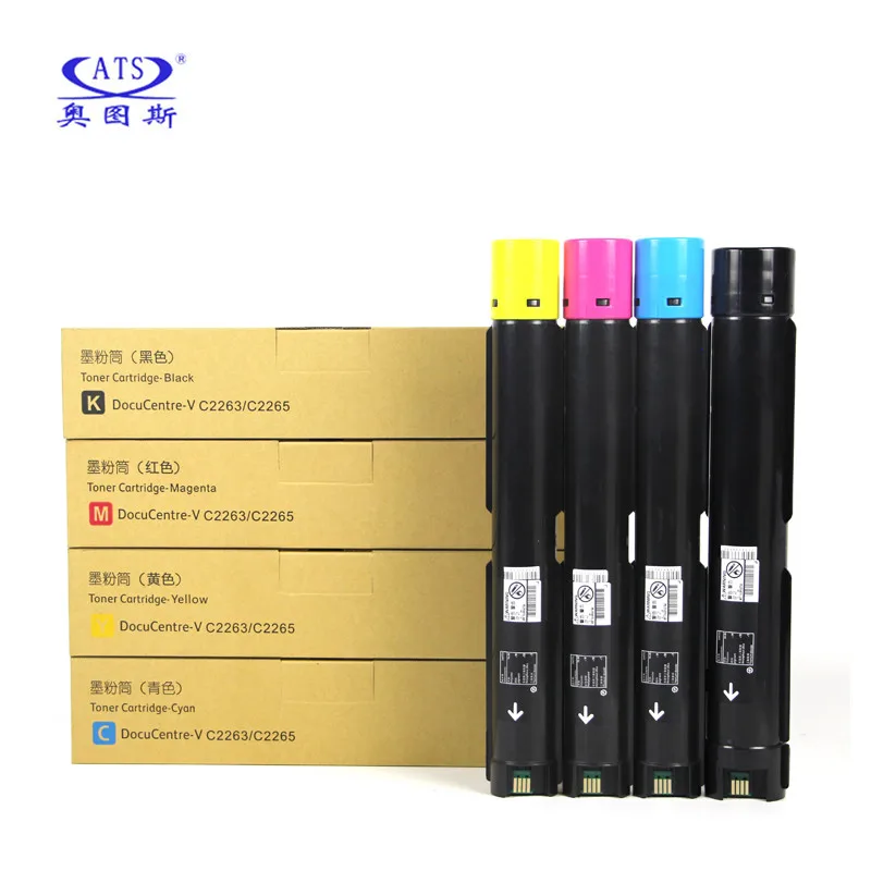 4PCS/Set ApeosPort C2060 C2560 C3060 BK400g CMY280g Toner Cartridge For Xerox DocuCentre V C2263 C2265 Toner Powder