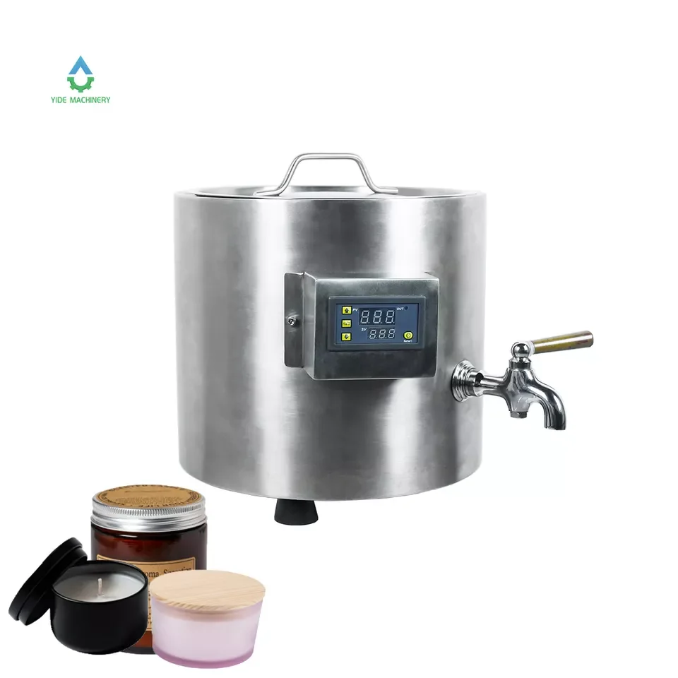 

2022 YD-10 Updated Wax Melting Machine with Stainless Steel 304 Double Layer Jacket for Making Candle Hot Sale Factory Price